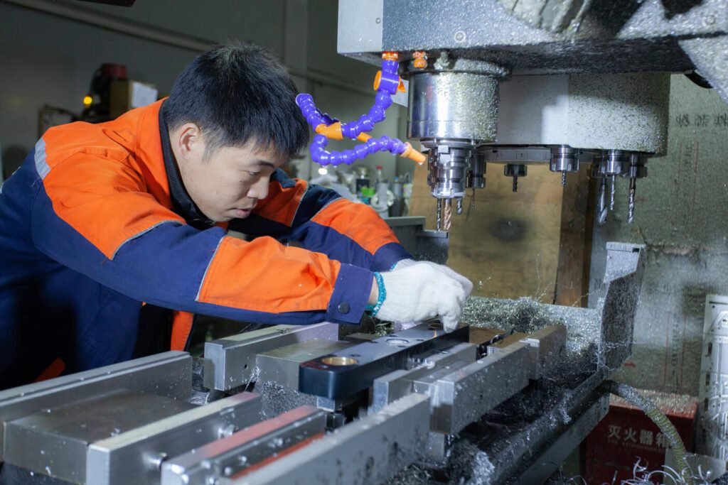 vitopack worker hard working on filling machines