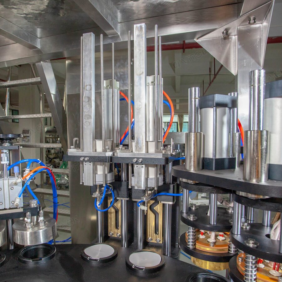 Snack Cup Filling Line with Dual-Head Sealer and Tapered Labeler main img 5
